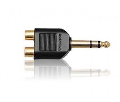 RadioShack Stereo Phone Jack to Phono plugs Y-Adapter